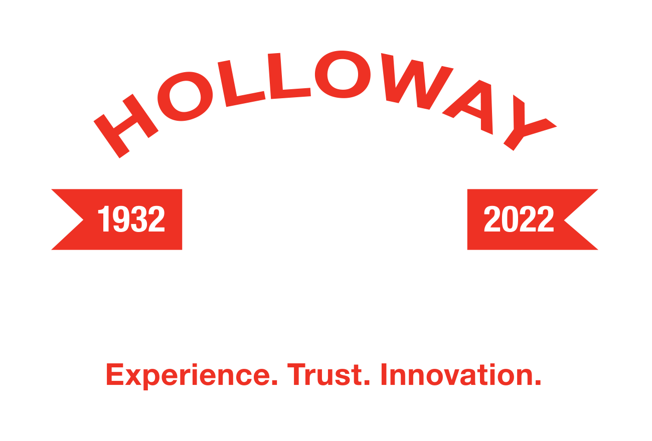 Holloway 90th Anniversary logo_White